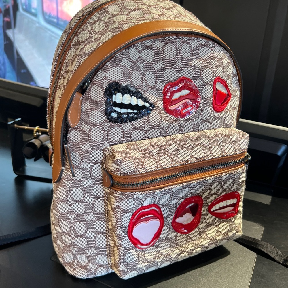 Coach X Tom Wesselmann Charter Backpack In Signature Textile Jacquard NWT - Picture 9 of 15